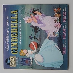 Disney Cinderella book with record Never used